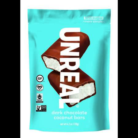 Dark Chocolate Coconut Bars 4.2 oz., PK6 -  UNREAL BRANDS, 2130